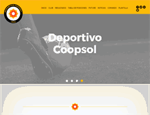 Tablet Screenshot of deportivocoopsol.com